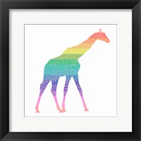 Rainbow Giraffe Fine Art Print