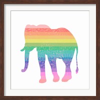Rainbow Elephant Fine Art Print