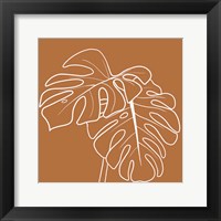 Terracotta Palms Square Fine Art Print