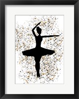 Ballerina Silhouette III Framed Print