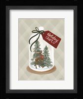 Holiday Cheer Snow Globe Framed Print