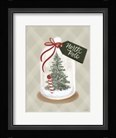 North Pole Snow Globe Framed Print