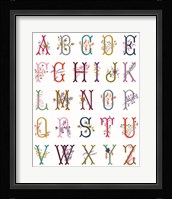 In the Garden Alphabet Fine Art Print
