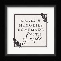 Meals & Memories Made with Love Fine Art Print