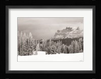 Snowy Lava Mountain Fine Art Print