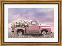 Pink Floral Truck Fine Art Print