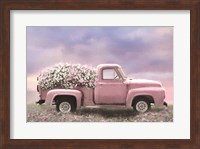 Pink Floral Truck Fine Art Print