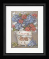 Rustic Red, White & Blue Fine Art Print