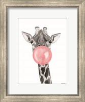 Bubblegum Giraffe Fine Art Print