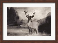 Bull in Forest 1 Fine Art Print