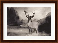 Bull in Forest 1 Fine Art Print