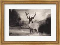 Bull in Forest 1 Fine Art Print