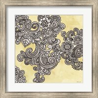 Yellow--Gray Pattern 1 Fine Art Print