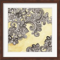Yellow--Gray Pattern 2 Fine Art Print