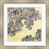 Yellow--Gray Pattern 2 Fine Art Print