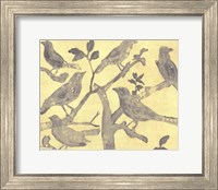 Yellow-Gray Birds 2 Fine Art Print