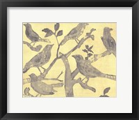Yellow-Gray Birds 2 Fine Art Print