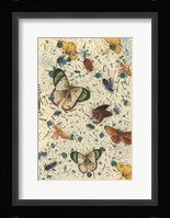 Confetti with Butterflies III Framed Print