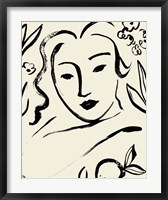 Matisse's Muse Portrait I Fine Art Print