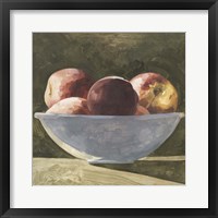 Bowl of Peaches II Framed Print