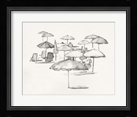 Rough Seaside Sketch I Framed Print