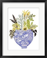 Painted Vase of Flowers I Fine Art Print