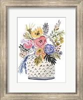 Painted Vase of Flowers II Fine Art Print
