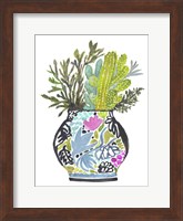 Painted Vase of Flowers IV Fine Art Print