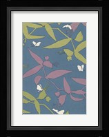 Japanese Floral Design III Framed Print