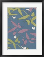 Japanese Floral Design III Framed Print