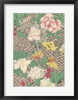 Japanese Floral Design IV Framed Print