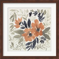 Sienna & Paynes Flowers I Fine Art Print