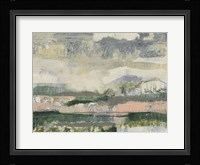 Textured Horizon I Framed Print