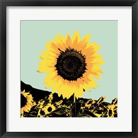 Pop Art Sunflower I Framed Print