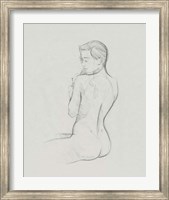 Female Back Sketch I Fine Art Print