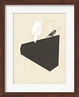 Steel Sequin with Bird III Fine Art Print
