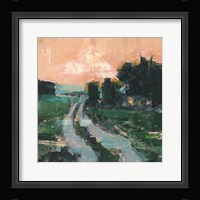 Coral Sunset II Framed Print