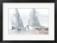 Misty Sails I Framed Print
