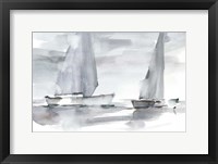 Misty Sails II Framed Print