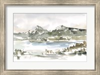 Snow-capped Mountain Study I Fine Art Print