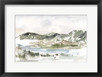 Snow-capped Mountain Study II Framed Print