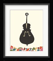 Cut Paper Instruments I Framed Print