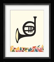 Cut Paper Instruments III Framed Print