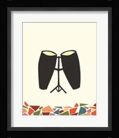 Cut Paper Instruments VI Framed Print