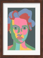 Colorblock Face II Fine Art Print