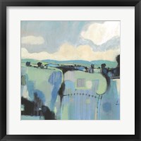 Abstract Shades of Blue II Framed Print