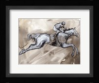 Off to the Races II Framed Print