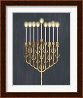 Golden Hanukkah II Fine Art Print