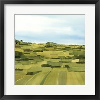 Green Gold Valley I Framed Print