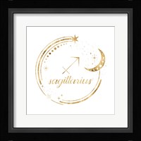 Gilded Astrology IX Framed Print